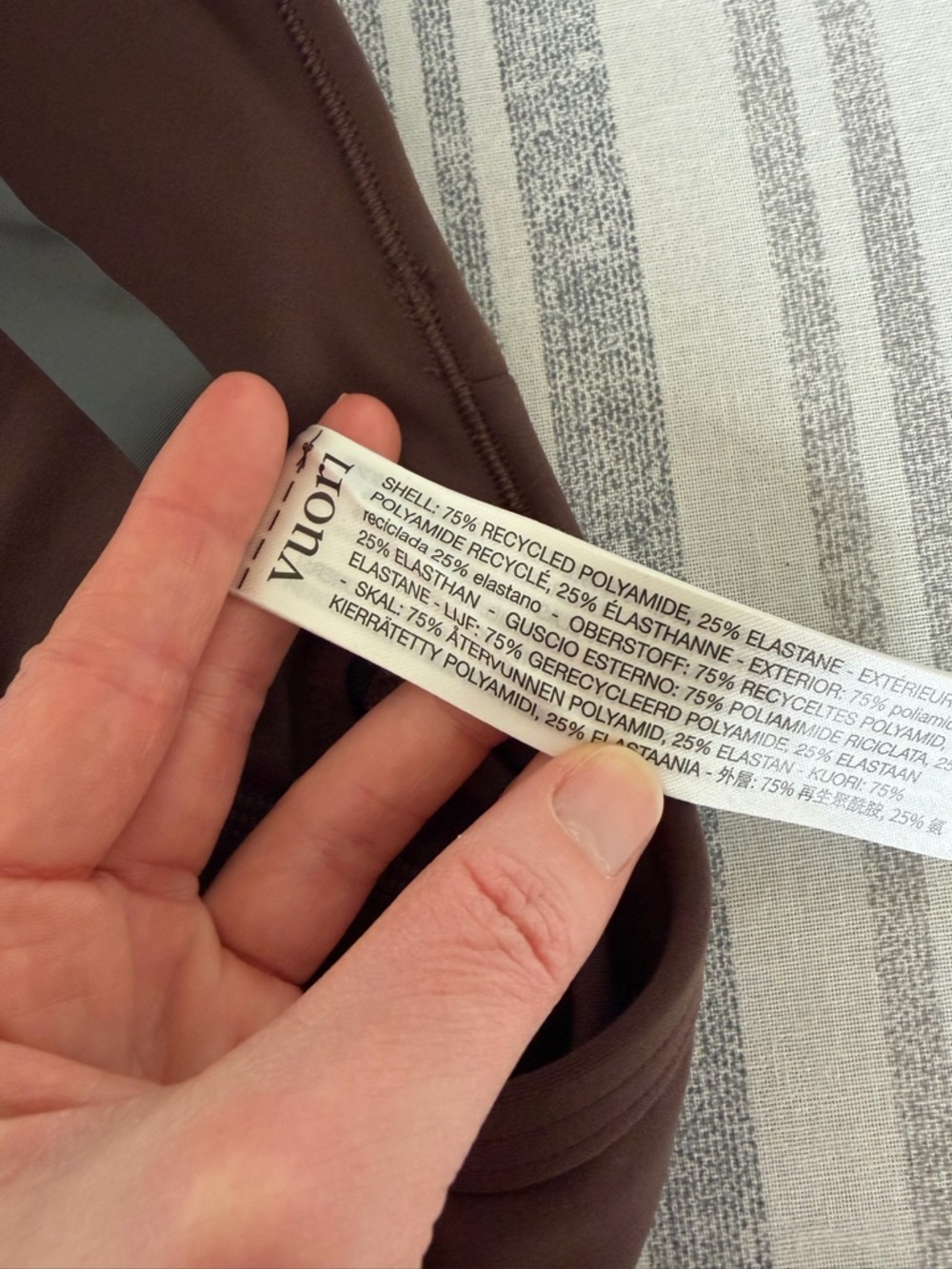 Vuori All The Feels Tank 2.0 Java Size Medium Athleisure Sporty Neutral - Picture 6 of 8